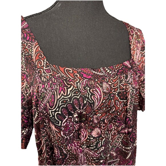 Anthropologie Maeve Maxi Dress Lisabetta Womens PM Square Neck Bohemian retro - Picture 5 of 10